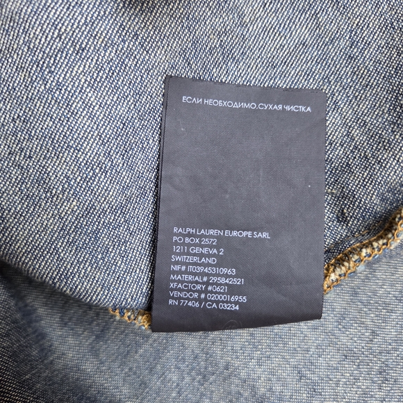 Club Monaco Dress EUC Indigo Denim Shirt Dress Jacket Oversized Sz 2 - Picture 11 of 13